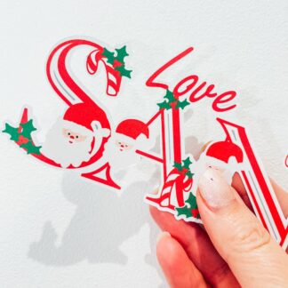 Santa Sticker Elements