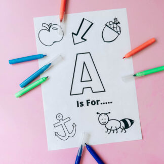 Letter A Coloring Page