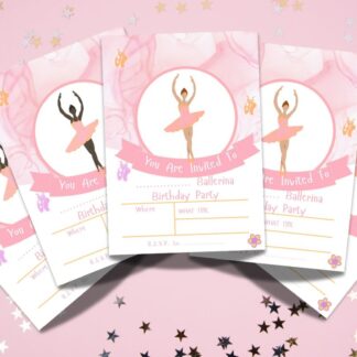 Ballerina Birthday Invitation