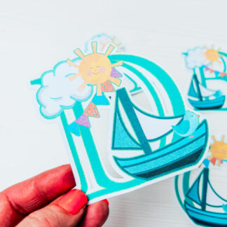 PNG Sailing Boat Alphabet and Letters