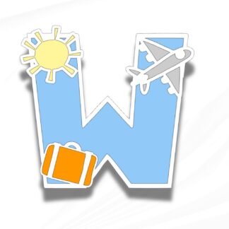 W Aeroplane Alphabet