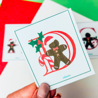 Free Gingerbread Alphabet Flash Cards for home school