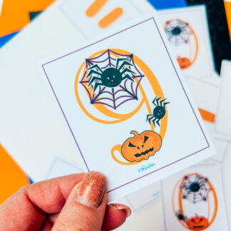 Spider Number Flash Cards
