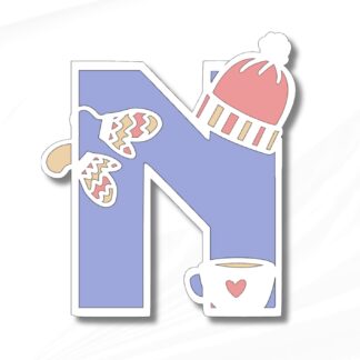 N Winter Wooly Alphabet