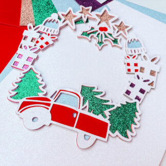 Christmas Truck Wreath