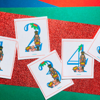 Nutcracker Number Flash Cards