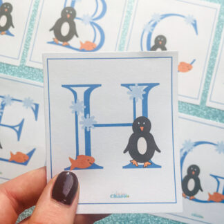 Penguin Alphabet Flash Cards
