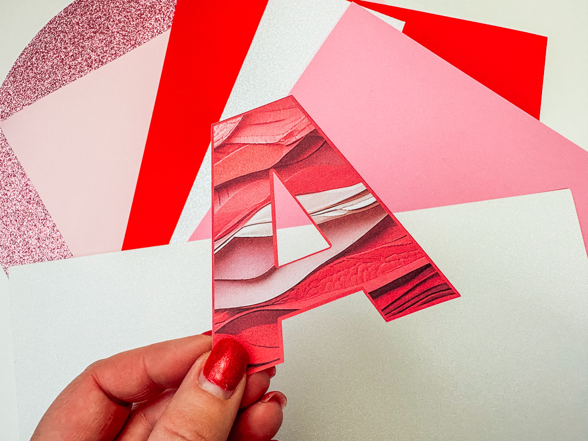 Valentines Paper Alphabet And Number Set