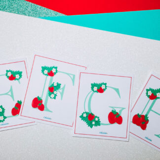 Strawberry Alphabet Flash Cards