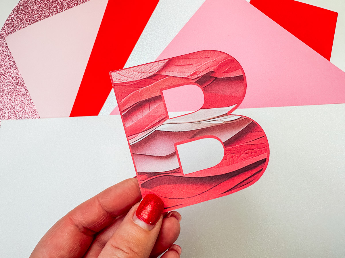 Valentines Paper Alphabet and Numbers