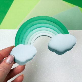 3d Printable Green Rainbow for crafting and scrapbooking