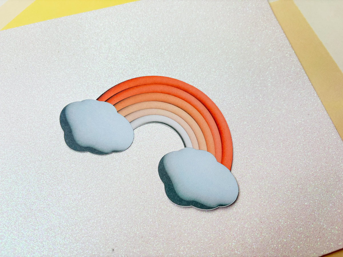 3d Printable Orange Rainbow for crafting and scrapbooking
