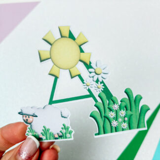 3d Spring Lamb Alphabet