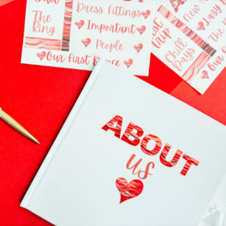 About Us PNG For Wedding Journals and Scrapbooking