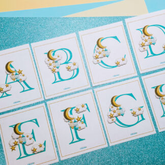 3d Eid Alphabet Flash Cards