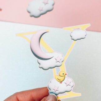 Free Printable Pink Moon and Stars Printable Alphabet for Cricut and Silhouette