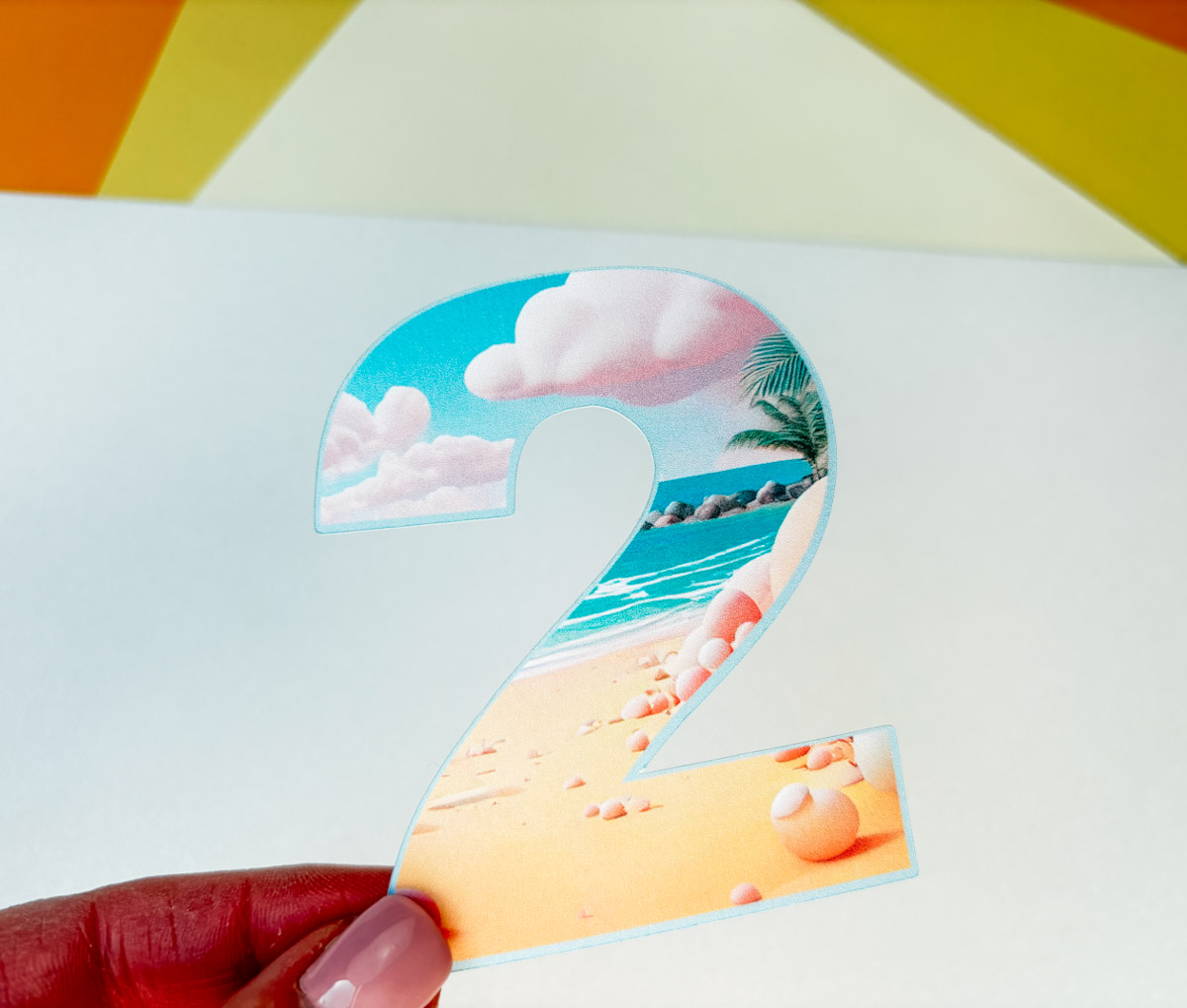 Printable Beach Alphabet for Summer Scrapbooking Layouts