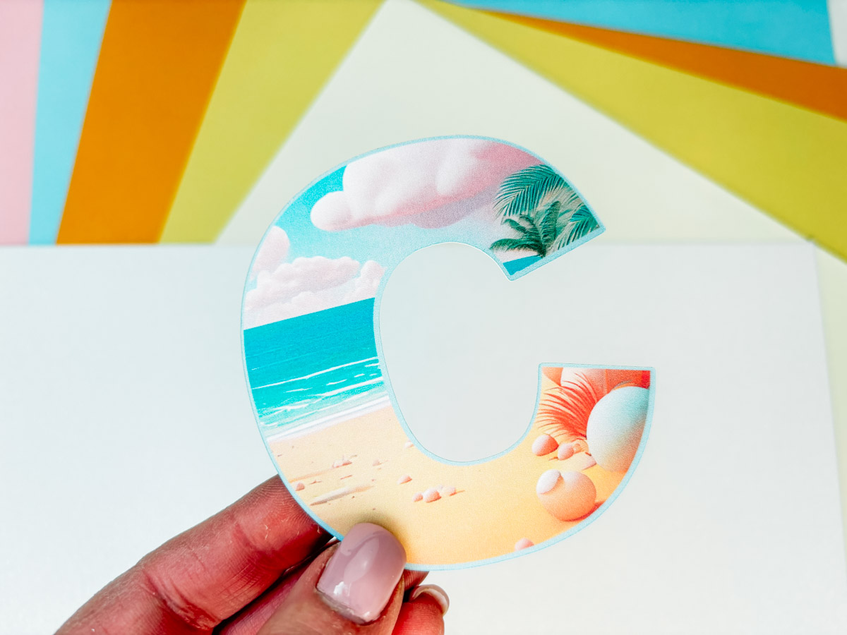 Printable Beach Alphabet for Travel Journals
