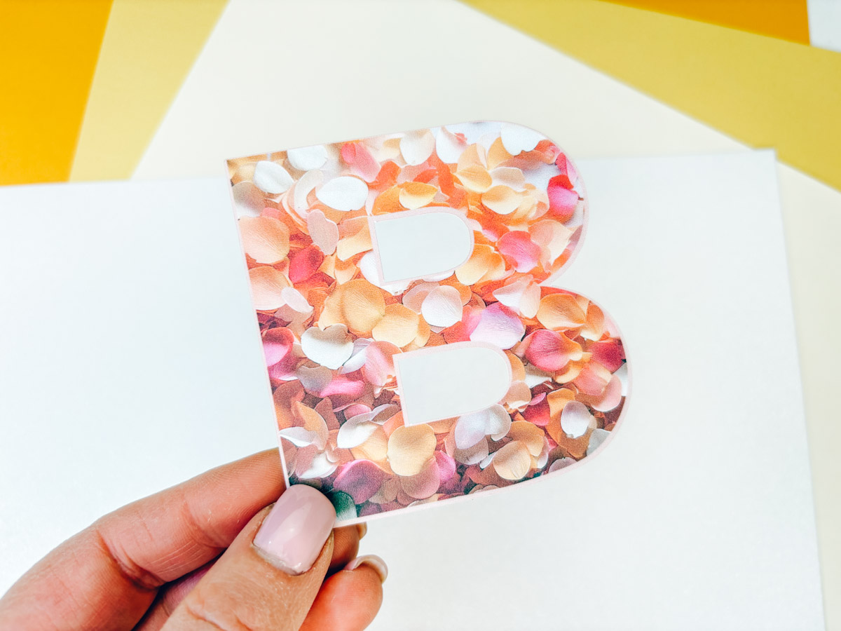 Printable Rose Petals Alphabet and Number set
