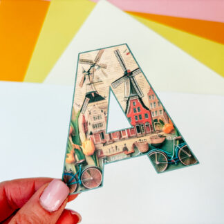 Scrappy Amsterdam Printable Alphabet and Numbers for Scrapbooking