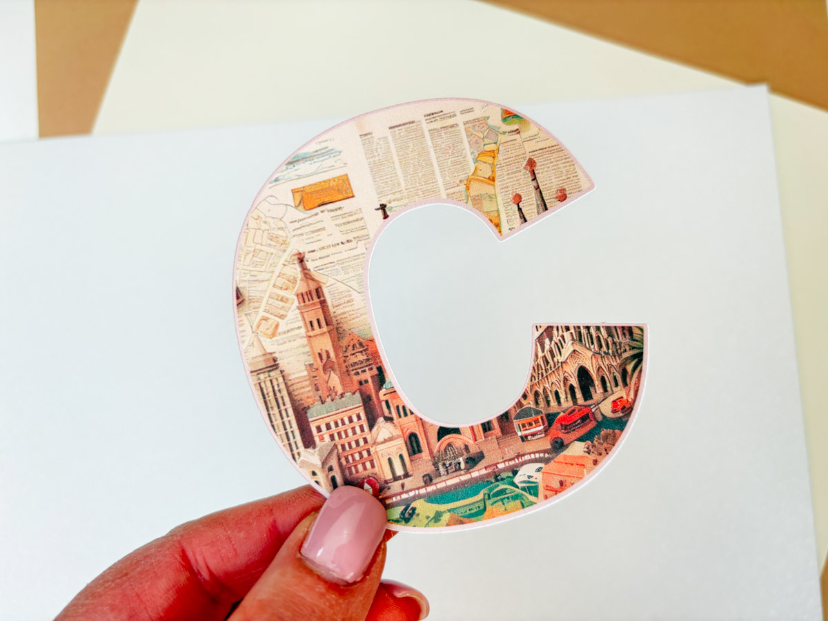 Vintage Scrappy Barcelona Alphabet and Number Set for Crafting