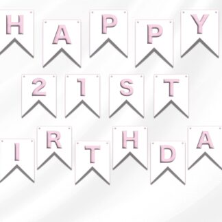 Happy 21st Birthday Banner