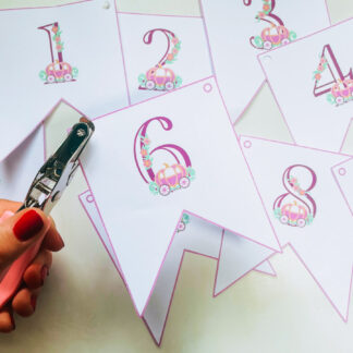 Princess Happy Birthday Banner