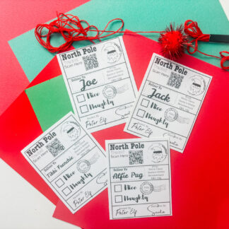 Santa Label Templates