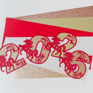 Year of the Horse Alphabet and Number set