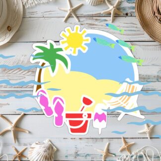 Beach Cruise Door Printable