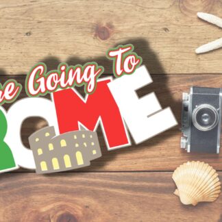 We're Going To Rome Cruise Door Decoration