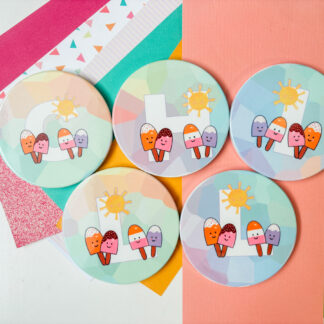 Cute Ice Lollies Alphabet