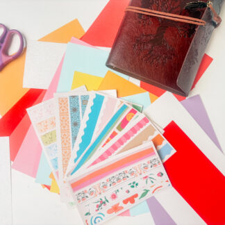 Mini Washi Sticker Sheets | Printable Sticker Sheet for Travel Journals & Planners | Instant Download