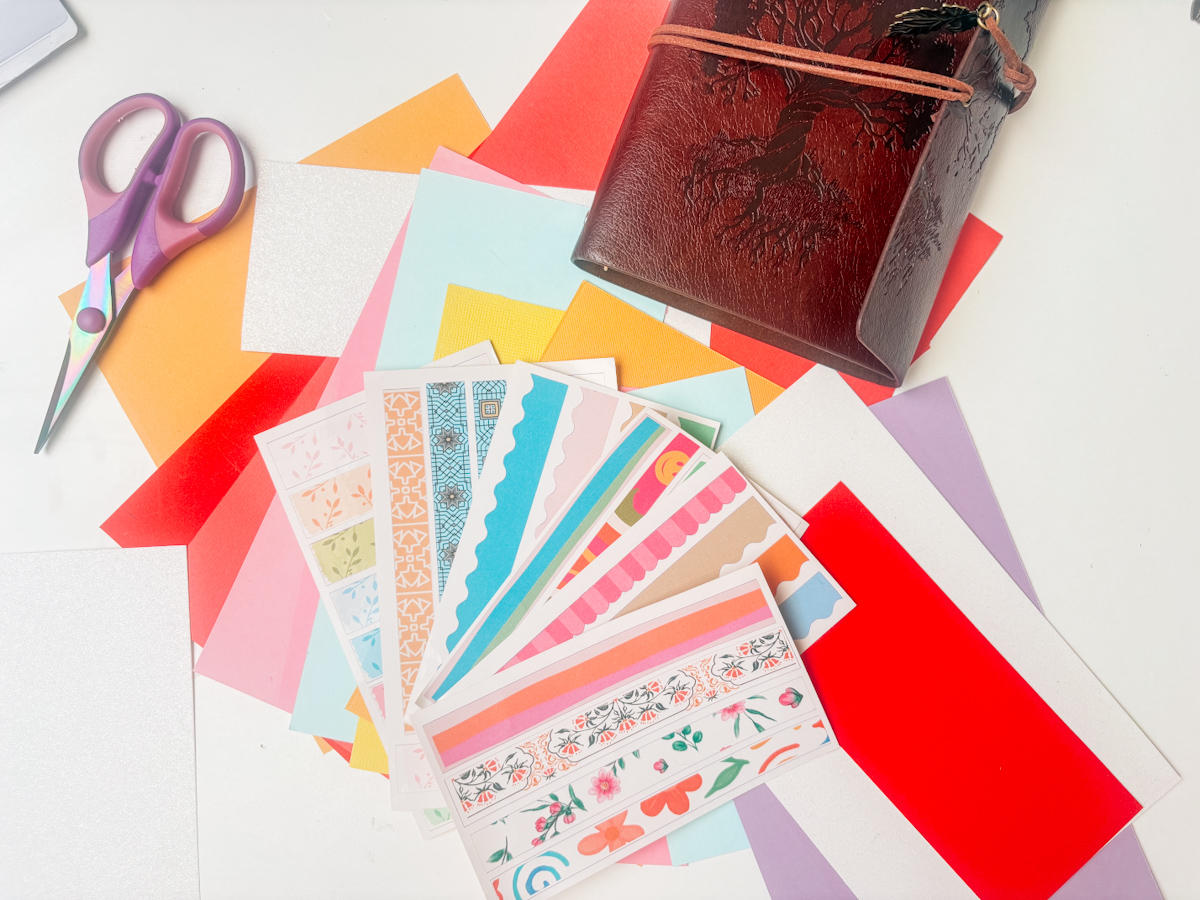Mini Washi Sticker Sheets | Printable Sticker Sheet for Travel Journals & Planners | Instant Download